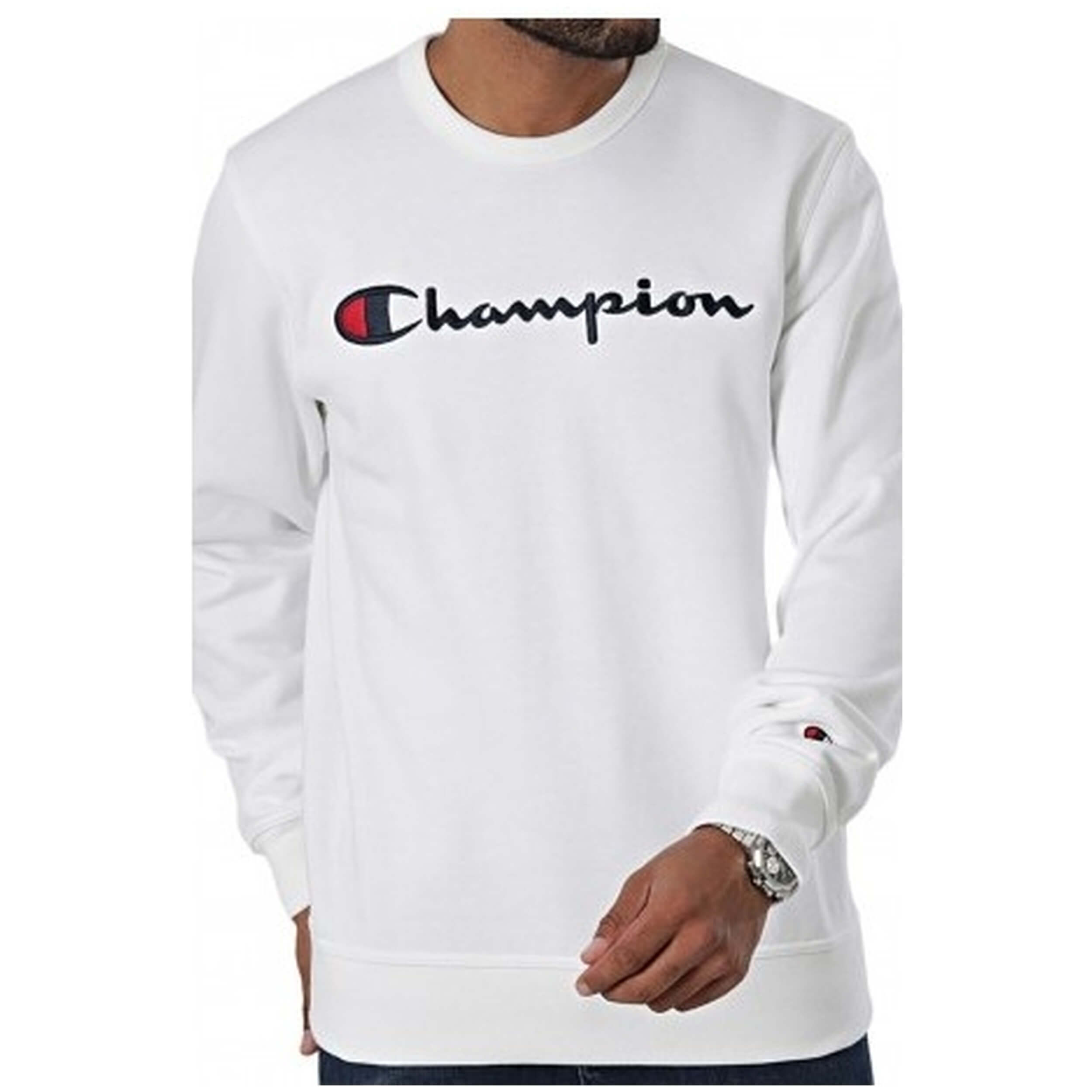 Sudaderas Sin Capucha Champion modelo 220254-WW001 para HOMBRE en color Blanco