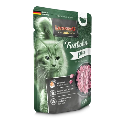 Leonardo Comida Húmeda Puro en Pavo para Gatos (Gatos , Comida , Comida húmeda) - 85 gr