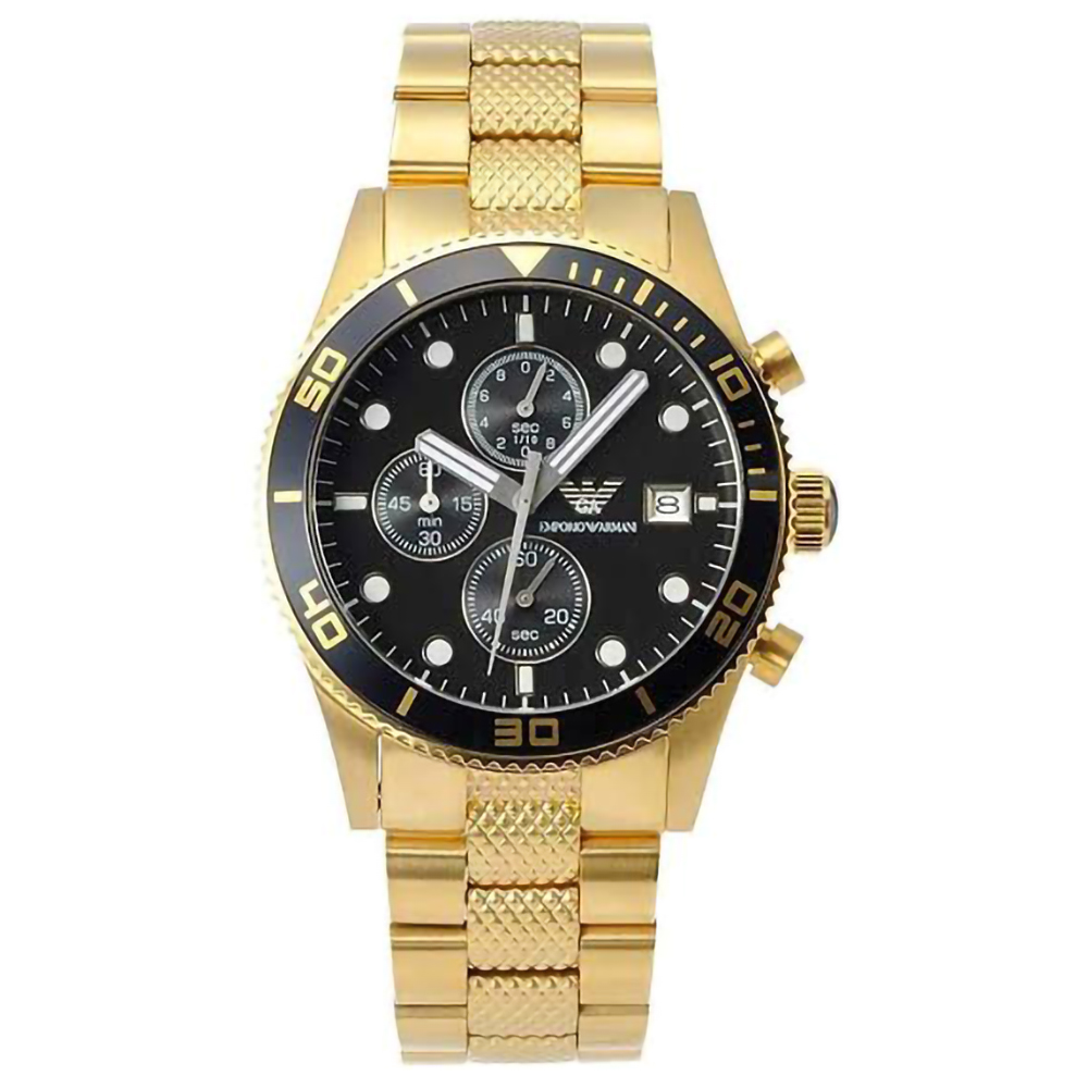 Emporio Armani Reloj hombre AR5857, con calendario, Incluye Caja Original, Diámetro: 43MM