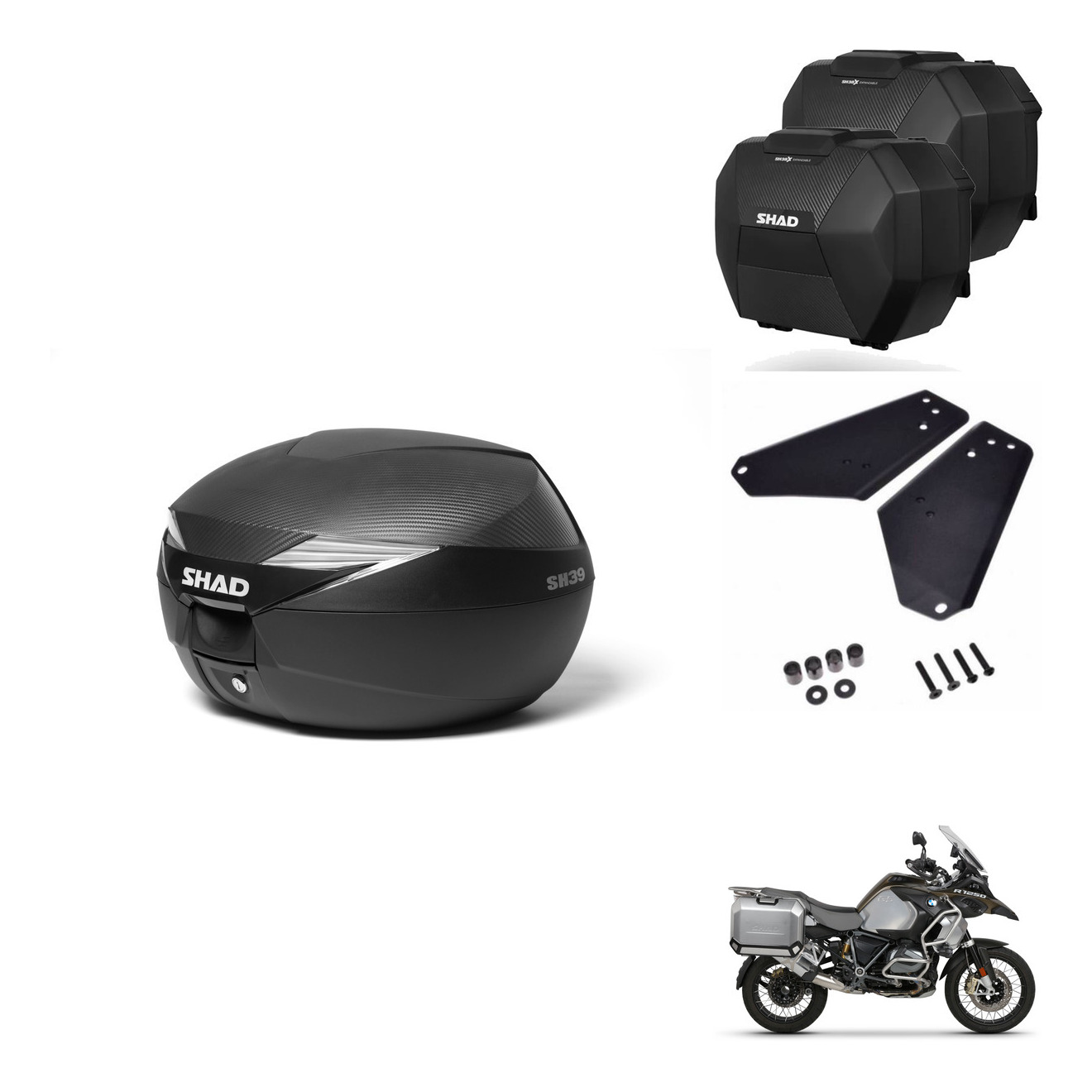 Maletas Sh38x Carbon + Herraje 4P + Herr KIT-576986