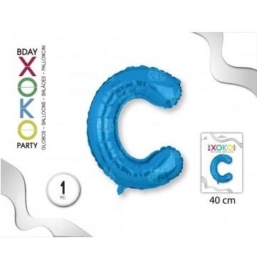 Globo Foil, Letras En Color Azul Con Tamaño De 40cm. #Xoko Party #Globo