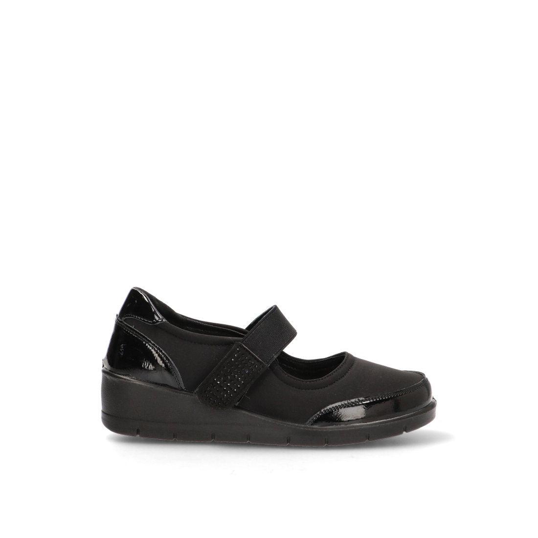 MERCEDITA VELCRO BRILLOS THEA 60019 ARMONY, MUJER NEGRO