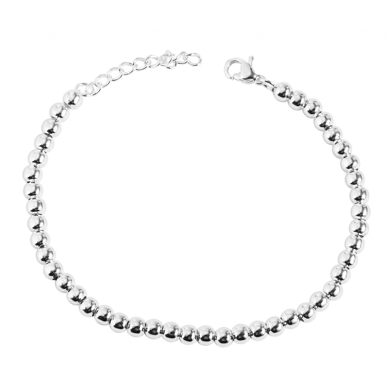 Akzent® Pulsera Prateada em Aço Inoxidável - 0278