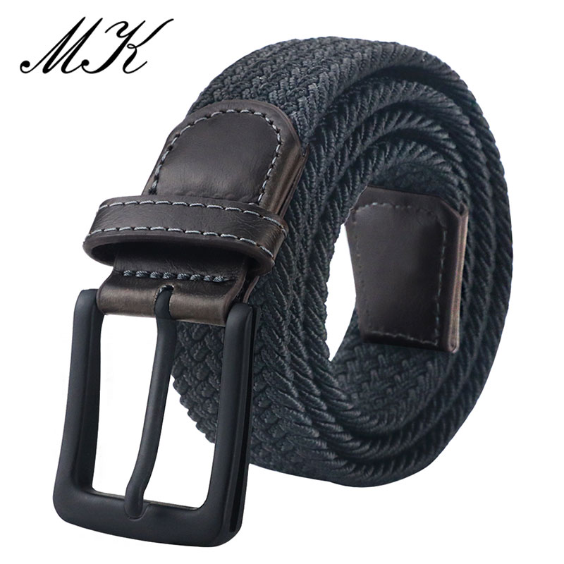 TK Cinturón De Lona Para Hombre Con Hebilla De Metal Moda Cinta Táctica Militar Elástico Para Pantalones Y Jeans
