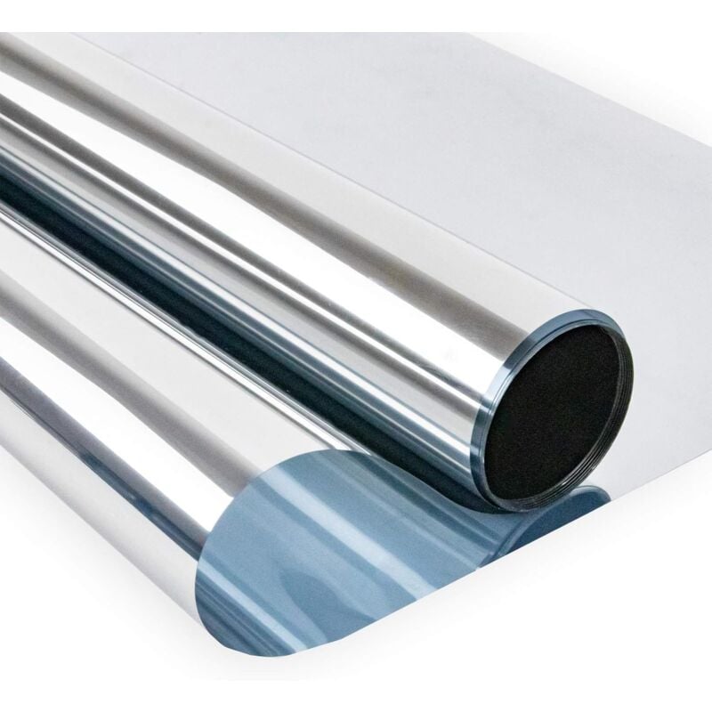 OmHO Película para ventanas Sollbry, película para ventanas de privacidad, película para ventanas de espejo, película para ventanas unidireccional, anti-calor, anti-UV, protección de privacidad para ventanas, oficina, hogar, tienda