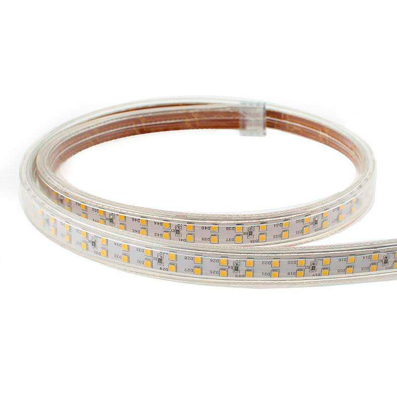 LEDBOX Tira LED 220V SMD2835 doble, 180Led/m, carrete 1 metro, Blanco neutro. Tiras LED y Neones, Tiras Led 220V AC