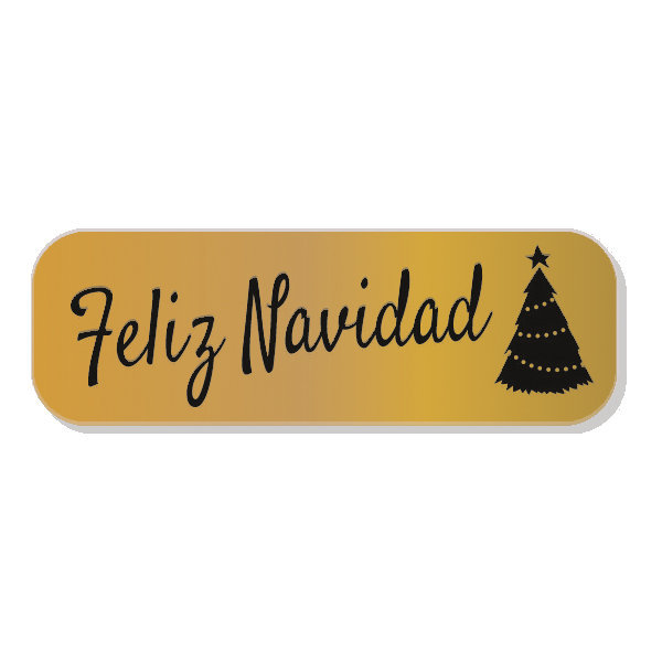 ARGUVAL ROLLO 250 ETIQUETAS ADHESIVAS NAVIDAD ORO FELIZ NAVIDAD NAVIDAD