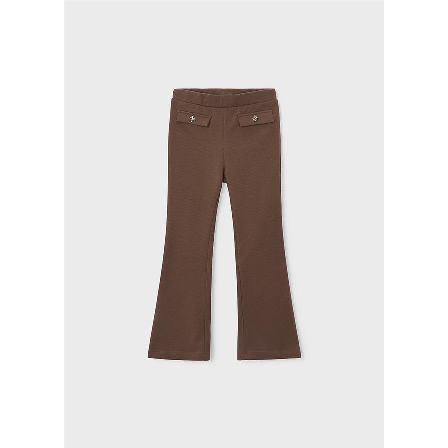 Mayoral - Leggings de felpa para niña con corte flare y cintura elástica, pantalones cómodos y cálidos para uso diario en invierno