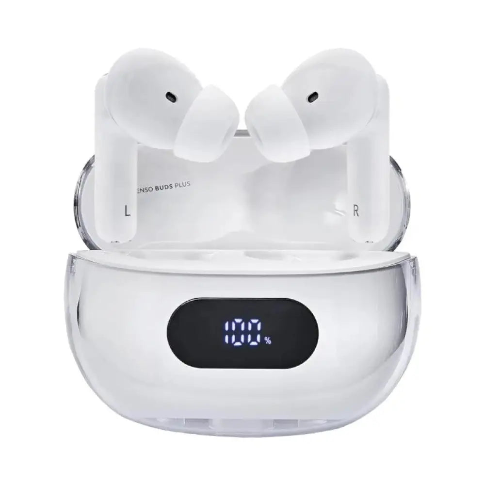 Intenso - Auriculares inalámbricos T312AE con cancelación activa de ruido (ANC) y ambiental (ENC), Bluetooth 5.4, 25 h de autonomía total y carga USB-C