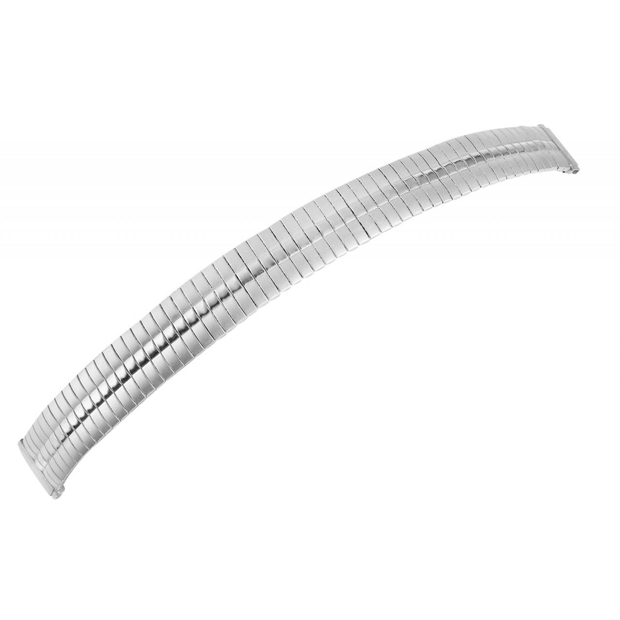 Mestre Artesão® Bracelete de Reloj Prateada em Aço Inoxidável - 10mm - 0061