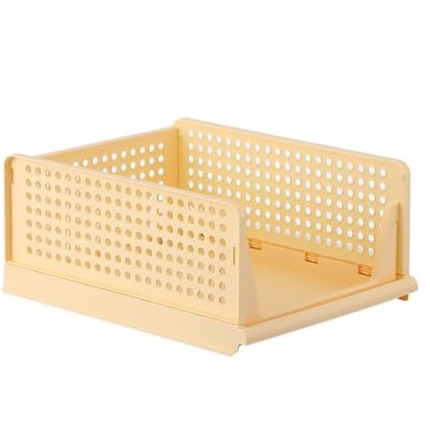 DECODEKO-2/4 Piezas de Organizador Armario Cajas de Almacenamiento Plegable y Apilable Cajones Organizadores Extraíbles de Plastico y Separadores para Ropa Cocina Dormitorio Baño