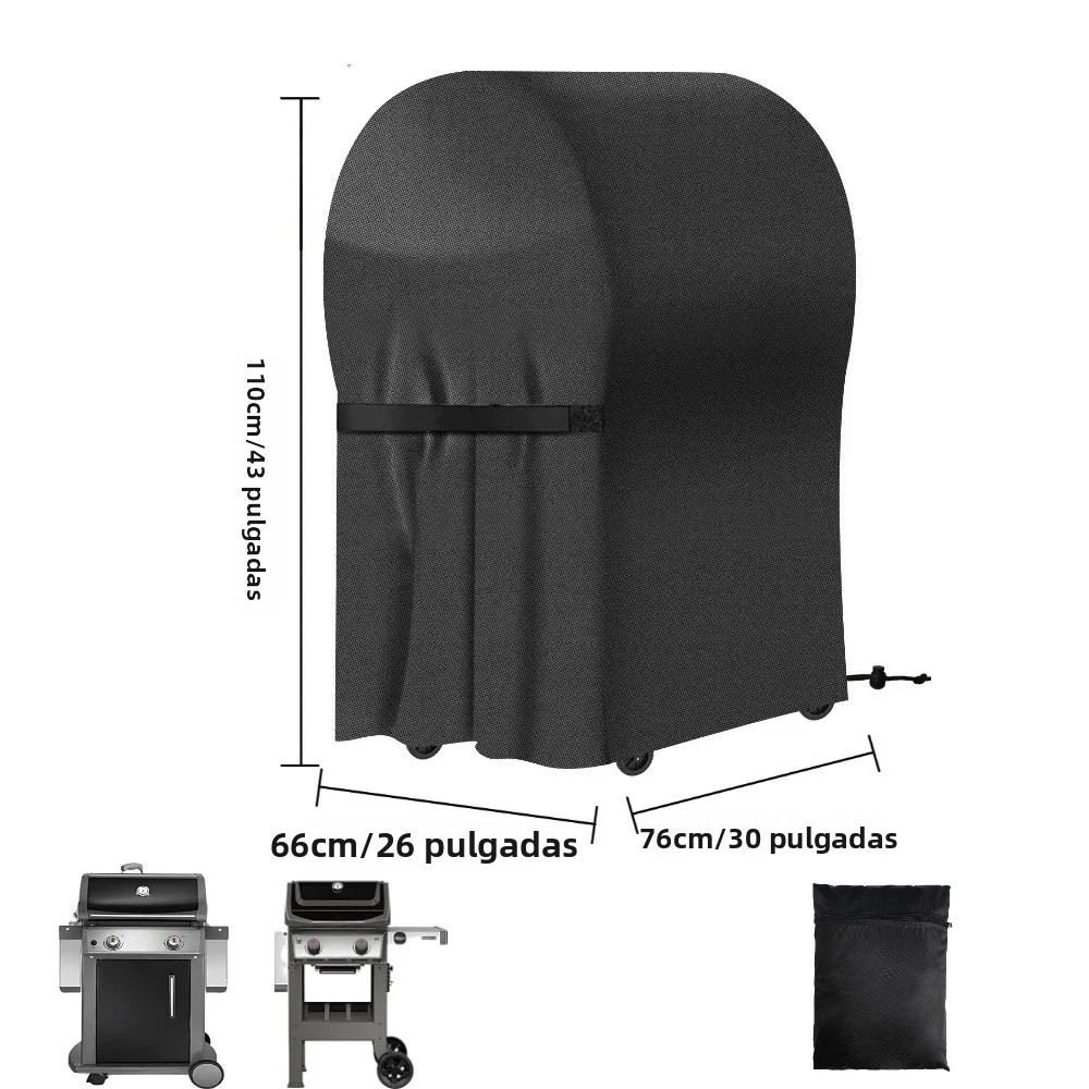 TK Cubierta Impermeable Para Barbacoa Y Grill Protección Contra La Paja Y UV Con Bolsa De Almacenamiento Resistente Al Viento Y a La Ruptura