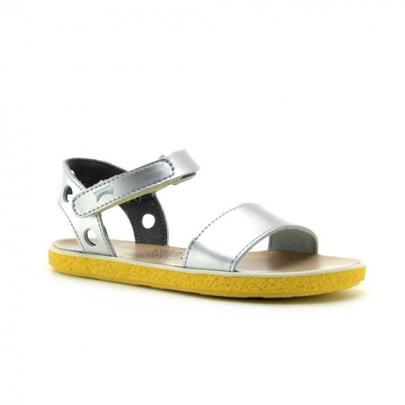 Sandalias niña Camper Miko Plata-Amarillo Camper ICAM17E05
