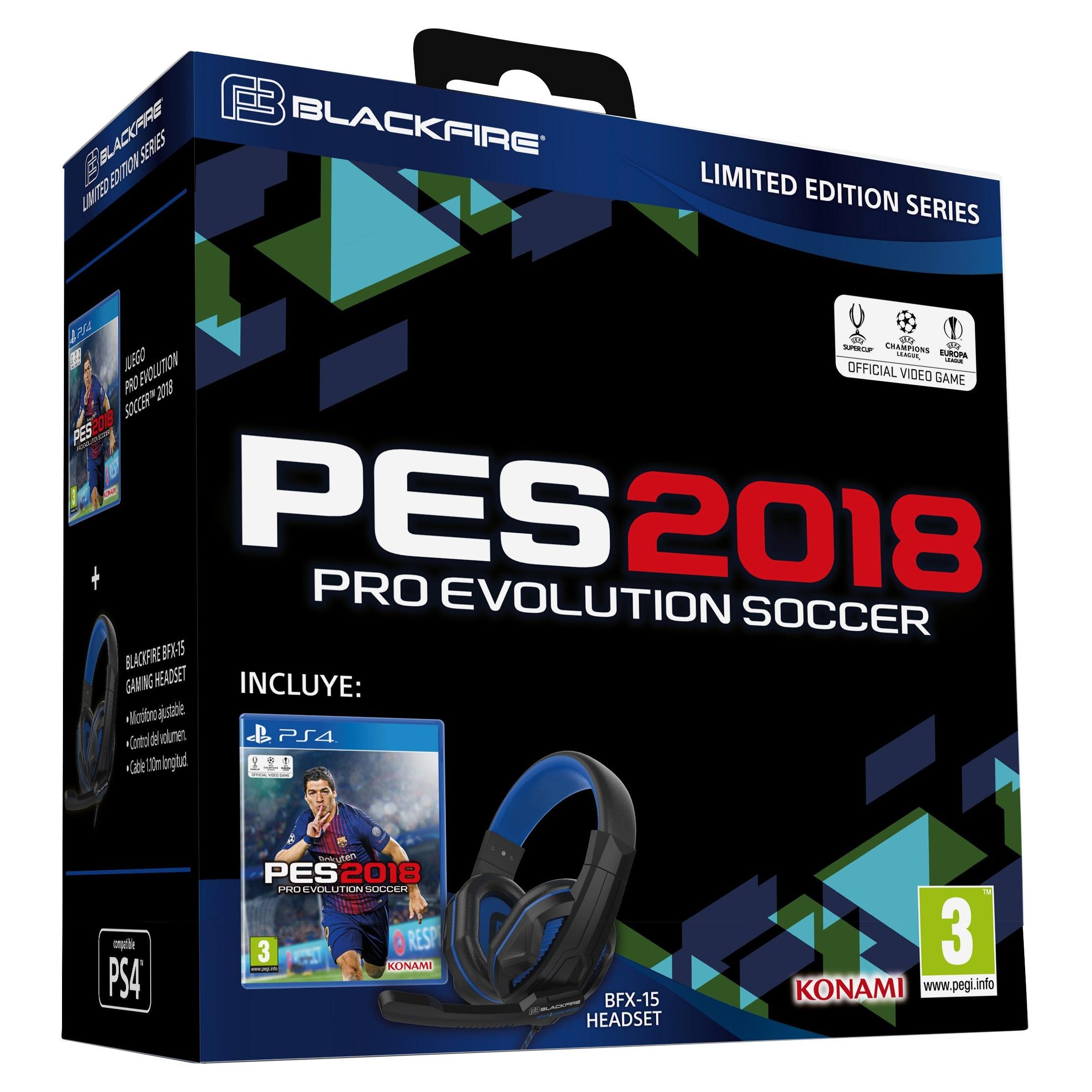Ardistel - Headset BFX-15 + Pro Evolution Soccer 2018 (PS4)