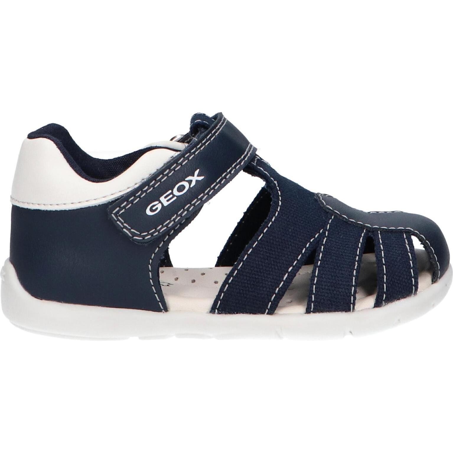 Girl and Child Sandals GEOX B451PC 05410 B ELTHAN C4211 NAVY-WHITE