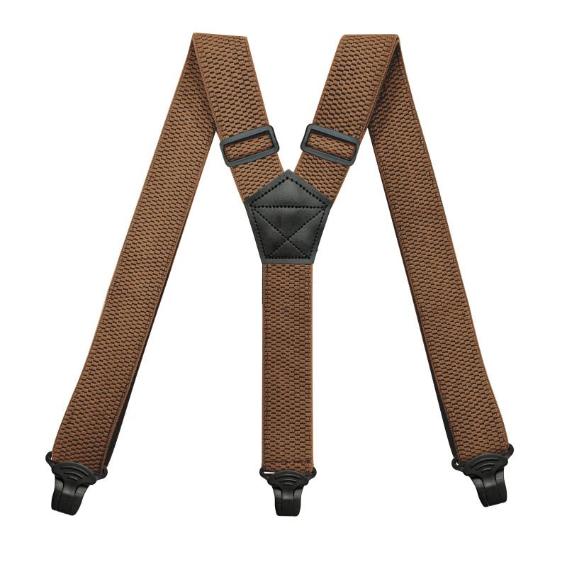 TK Suspenders Pesados Para Hombres Ajustables Con 3 Clip Plásticos Para Trabajo Al Aire Libre 3.8cm/1.5 Pulgadas Y-back Cinturón De Esteros Elásticos Para Adultos