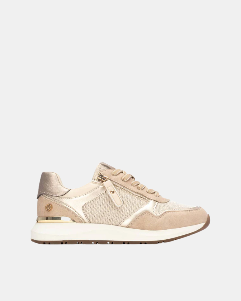XTI 144219 Zapatillas Bajas Mujer Beige