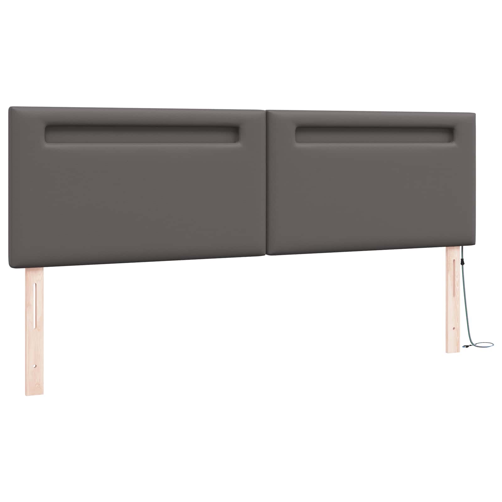 vidaXL Cabecero LED Cuero sintético Multicolor Muebles Modernos Decoración dormitorio