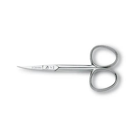 Tijera manicura curva 4" 10cm. 02003 - 3 Claveles