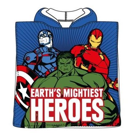 Sun City Poncho Toalla Avengers Marvel Microfibra 55x100cm