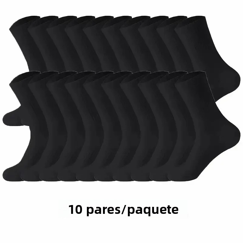 TK Calcetines Redondos Neutrales De Color Sólido 5/10/20 Pares Absorbentes De Sudor Transpirables Para Primavera Y Otoño Deporte Todo El Año