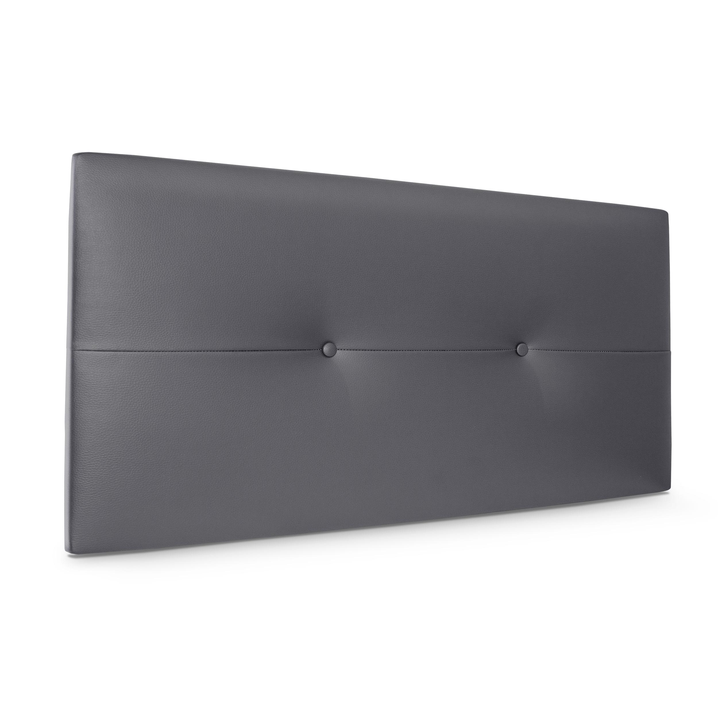 DHOME Cabecero de Polipiel o Tela AQUALINE Pro cabeceros Cabezal tapizado Cama Lujo (Gris Polipiel)