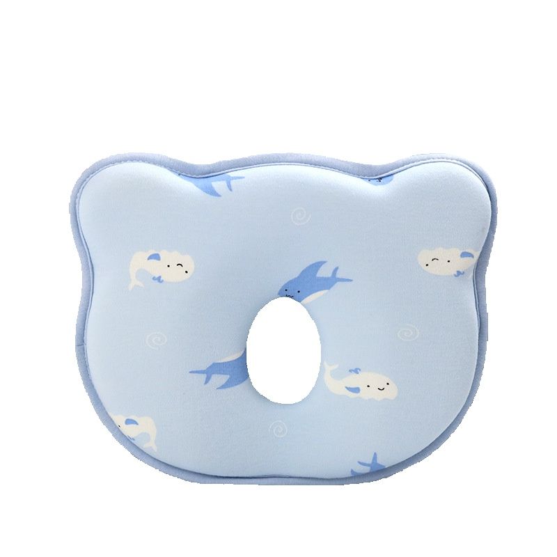 TK Almohada para bebé, viscoelástico, almohada para bebé, antiplagiocephaly, adecuada para recién nacidos de 0 a 12 meses, color rosa
