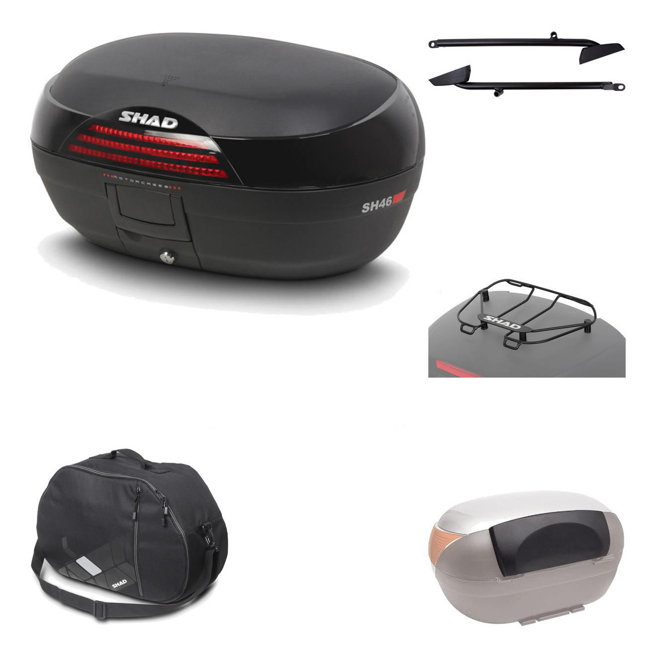 Baul Trasero + Herraje Montaje + Accesorios Sh46 Sh 46 New Model KIT-183311