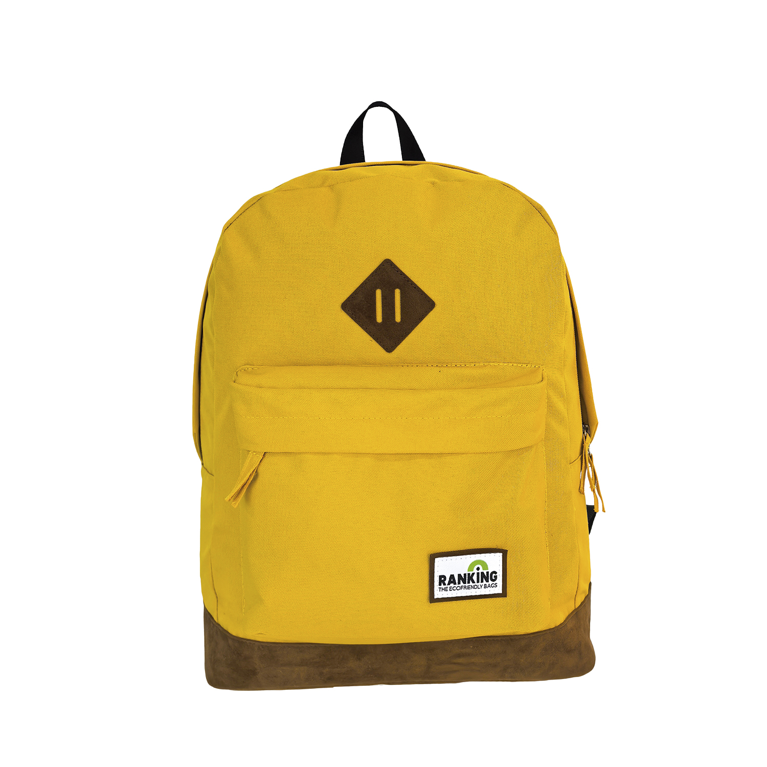 Mochila Americano Ranking Mostaza. Compartimento portalaptop. Espaldera acolchada.