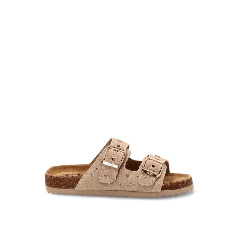 Sandalia Xti Kids - Niña - Suela Plana - Modelo 153044 - Color Beige