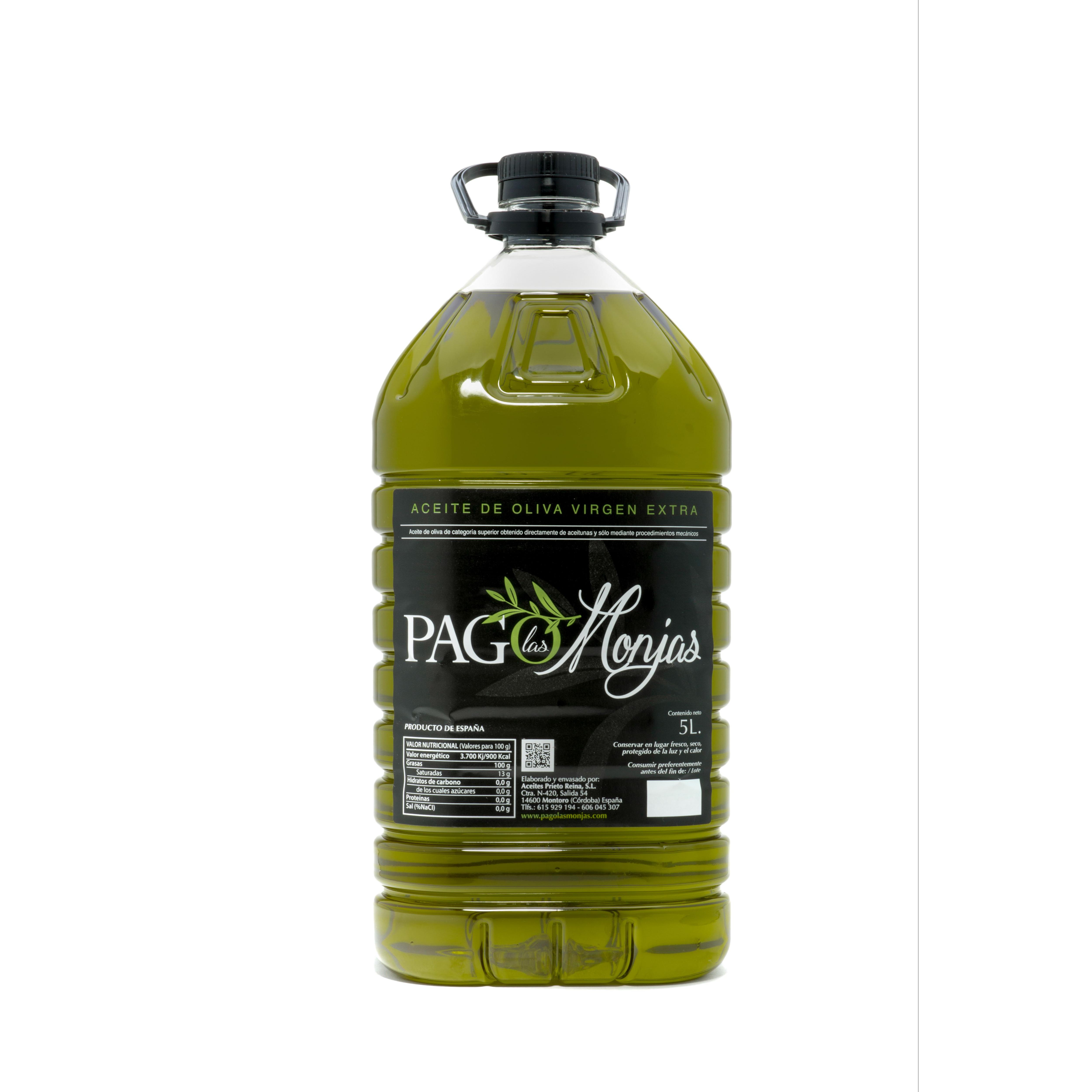 Aceite de Oliva Virgen Extra FILTRADO Garrafa 5 Litros AOVE - Pago Las Monjas