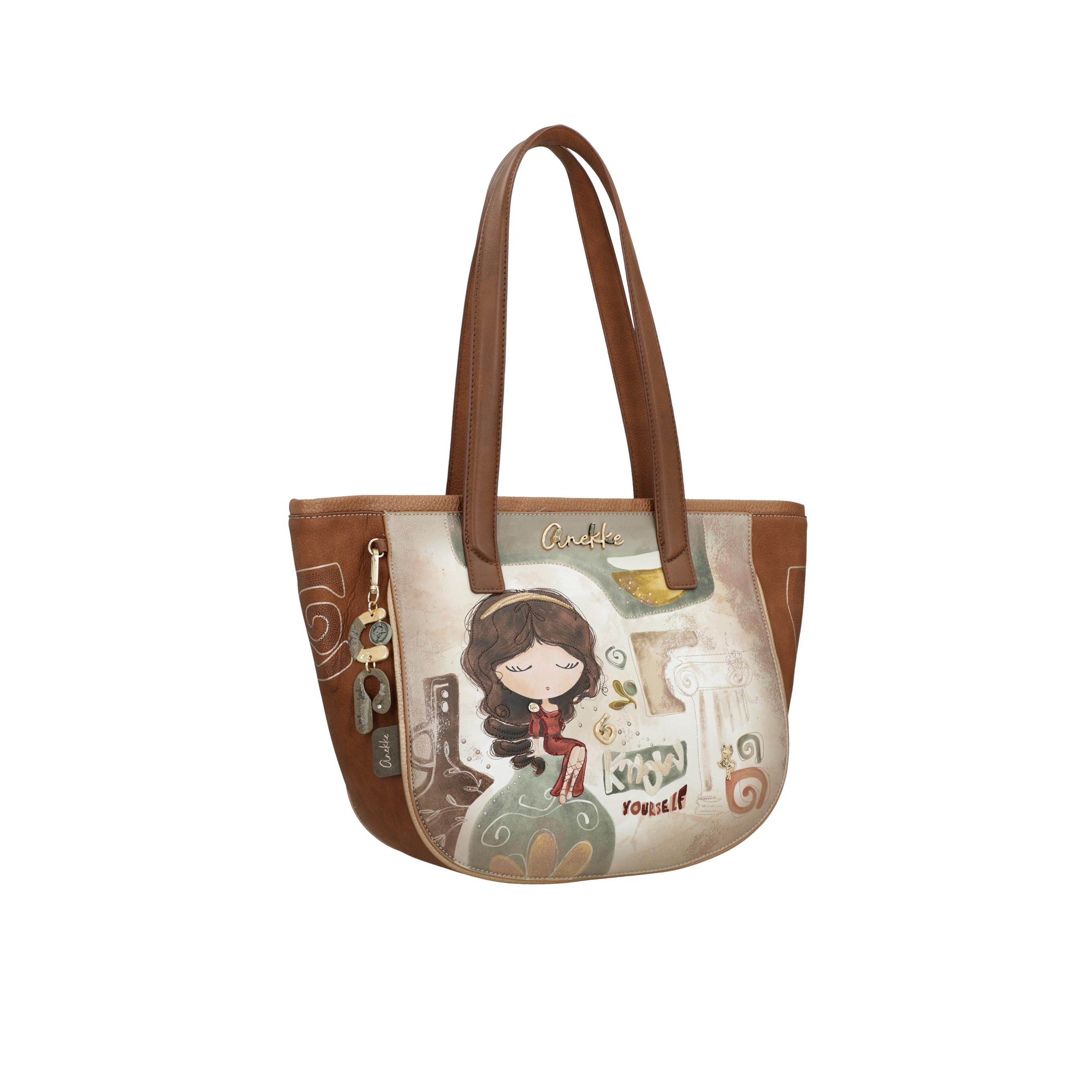 Bolso de hombro Anekke Muse - Tamaño grande - Dos asas largas de hombro y mano - Cierre de cremallera - Ref. 42702-129 - Mide 43 x 27 x 13 cm