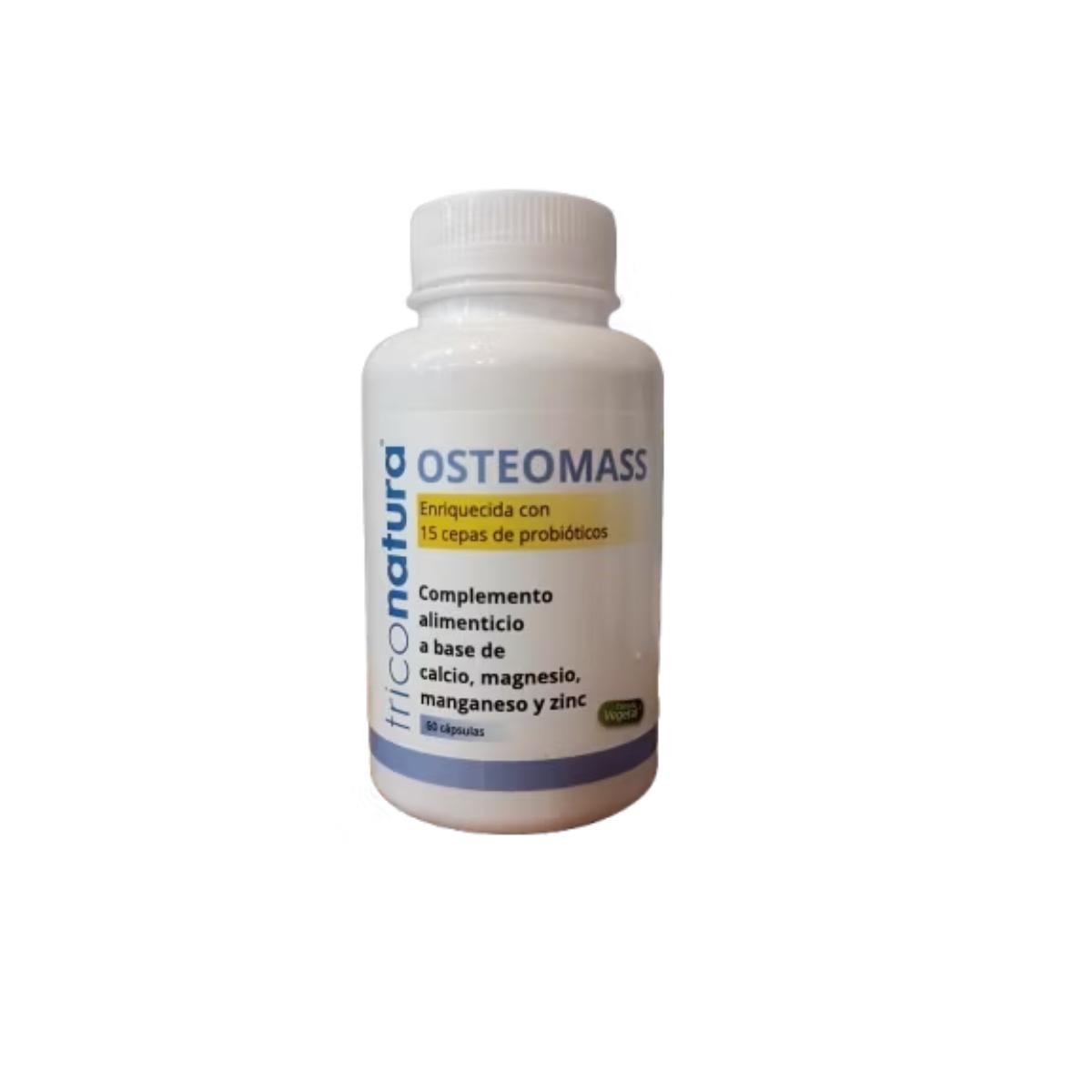 Osteomass 60 cápsulas – Triconatura | Salud ósea y absorción de calcio con vitaminas D, K, C, E y probióticos