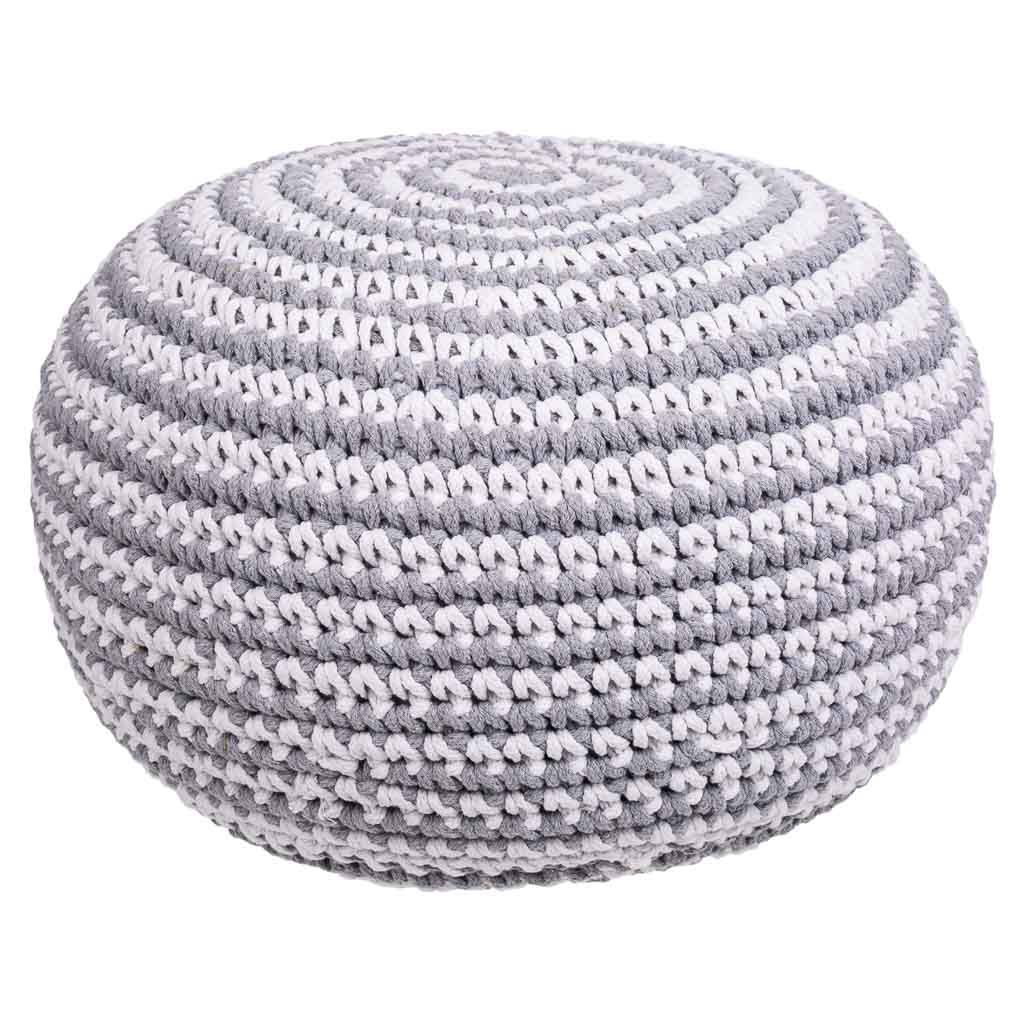 Puff De Algodón Trenzado, El mejor complemento para tu hogar