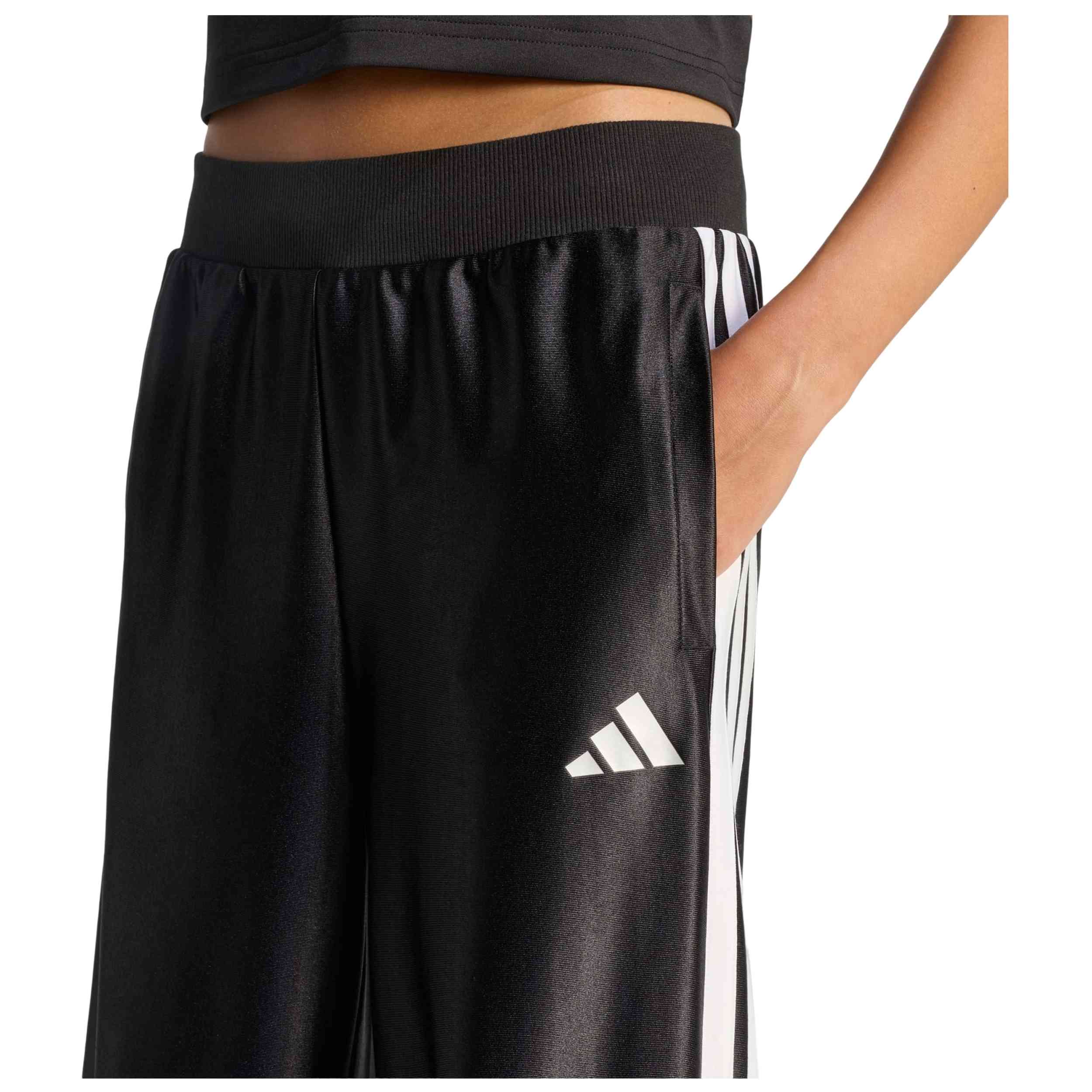 Pantalon Largo Adidas modelo JG GLAM Pant para Niñas en color Negro