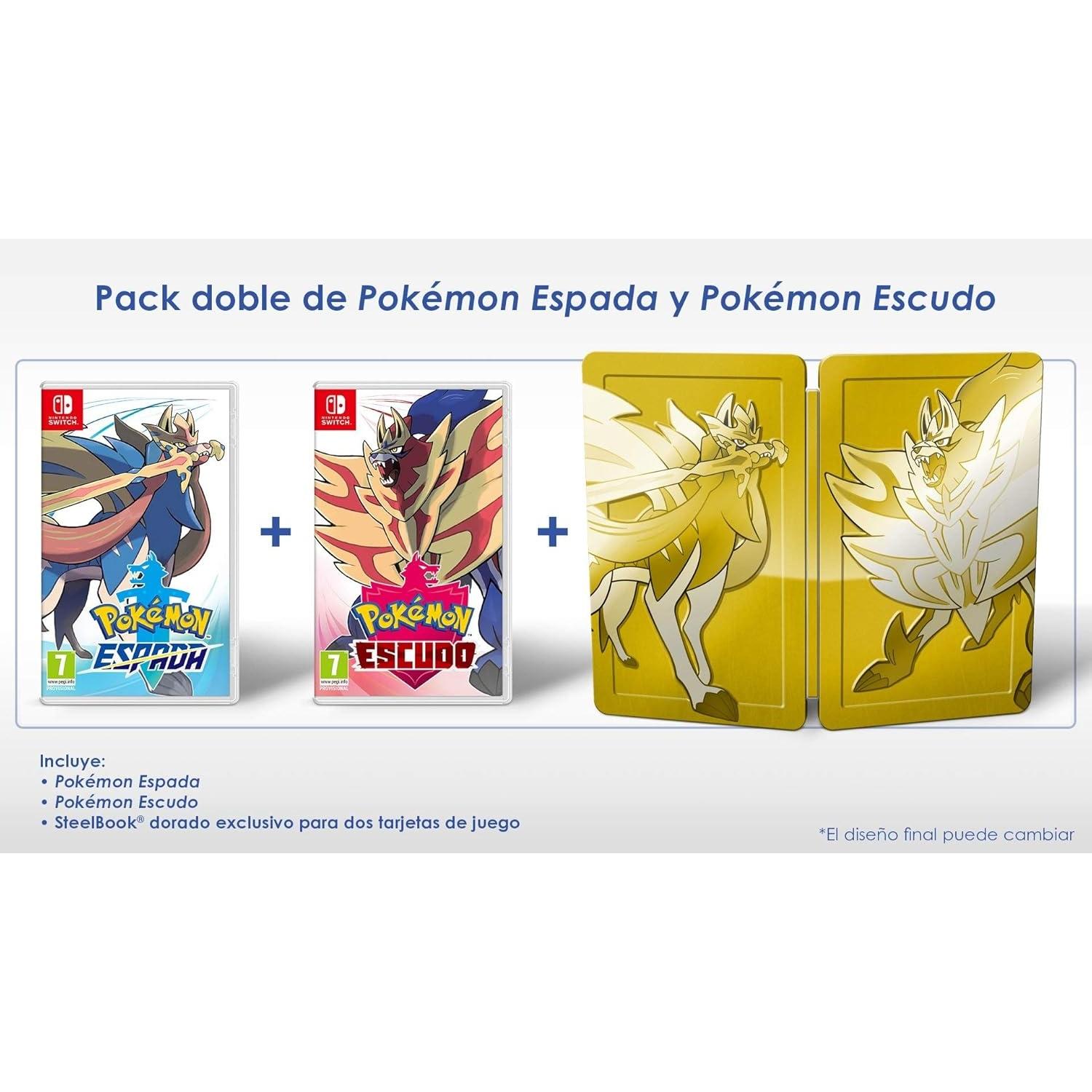 Pokemon Espada/Escudo Pack Dual Juego para Consola Nintendo Switch [PAL ESPAÑA]