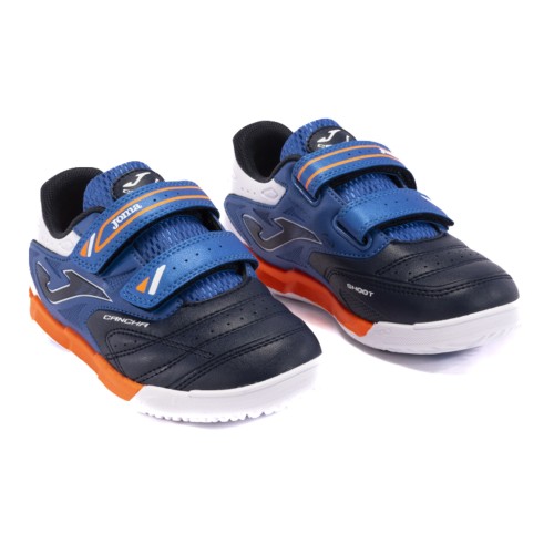 Zapatillas deporte niños JOMA Cancha Jr 2404 Indoor con doble velcro