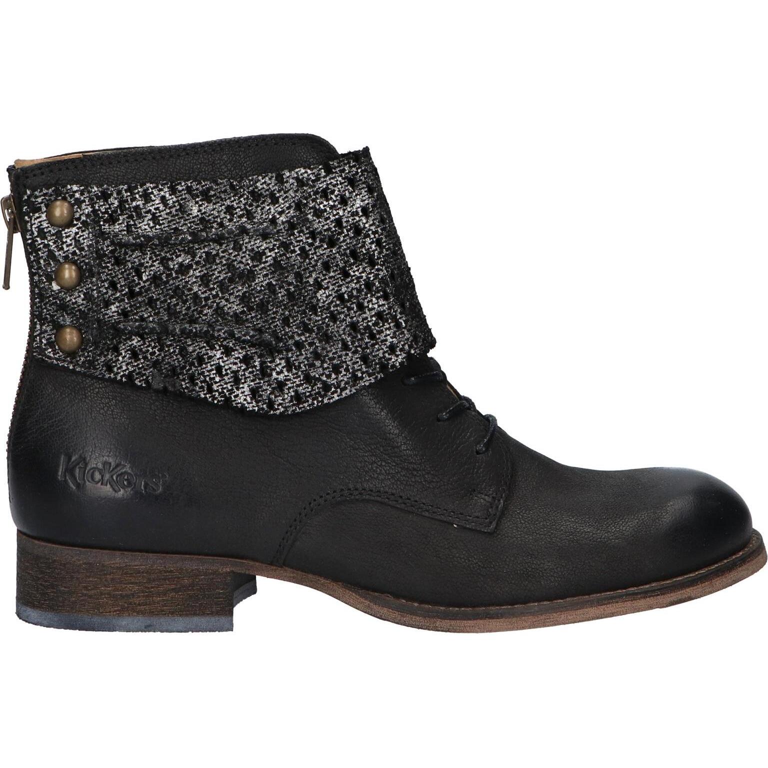 KICKERS 444361-50 PUNKYZIP 83 NOIR Women Ankle Boots