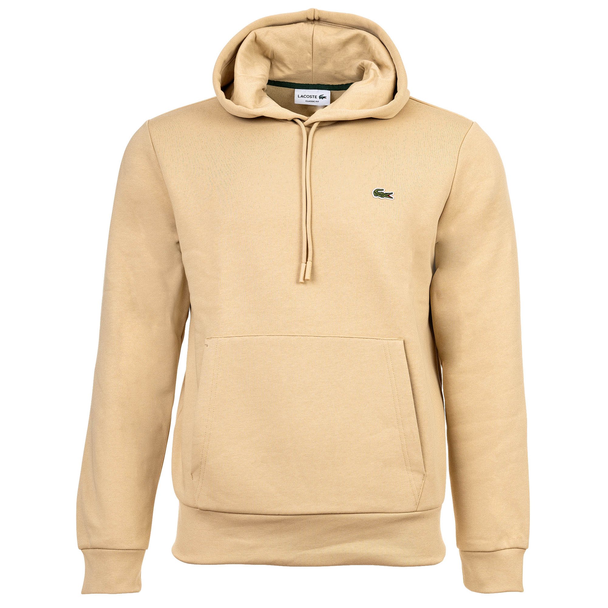 LACOSTE sudadera con capucha para hombre - sudadera, vellón cepillado, mezcla de algodón