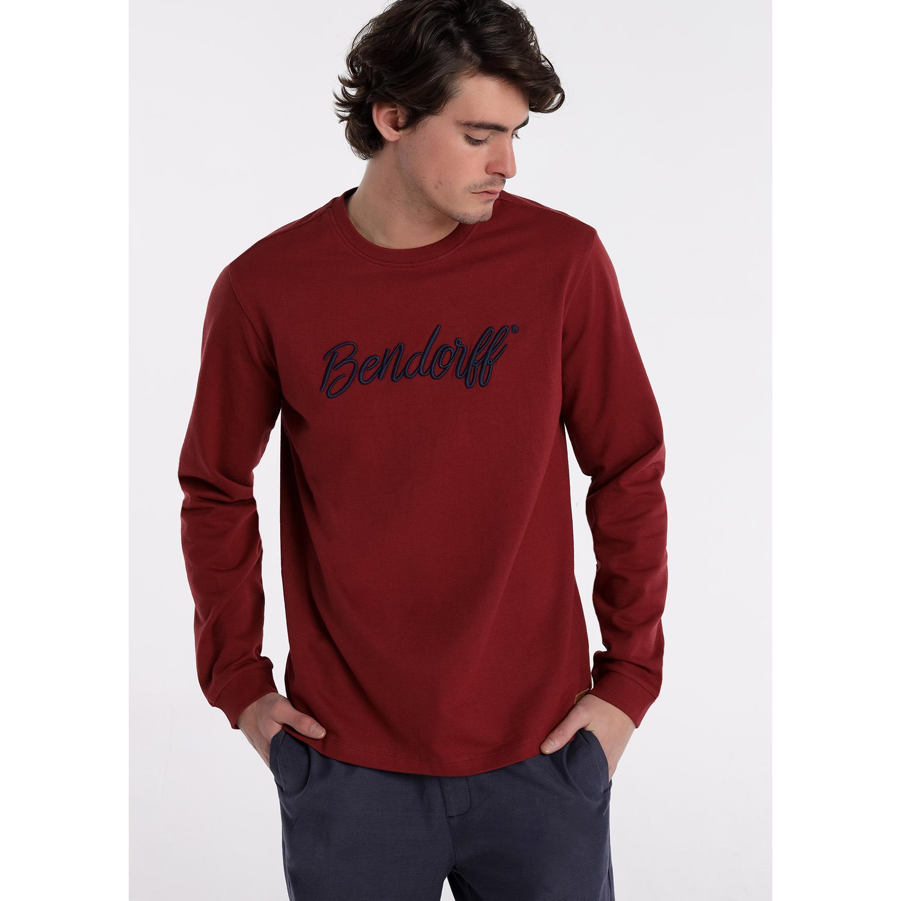 Camiseta de manga larga con logo bordado