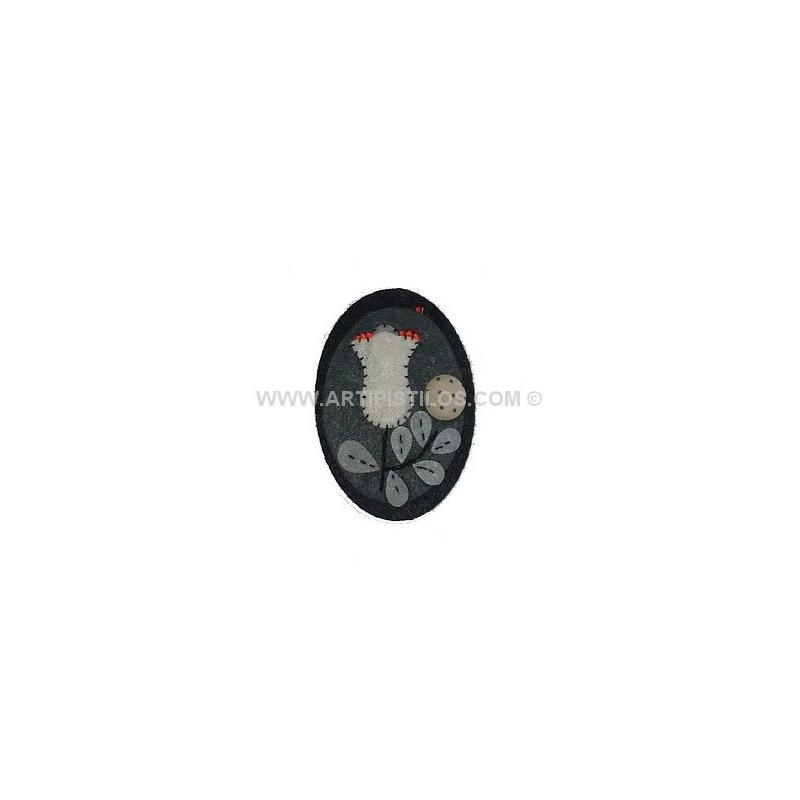 BROCHE FIELTRO CAMAFEO FLOR