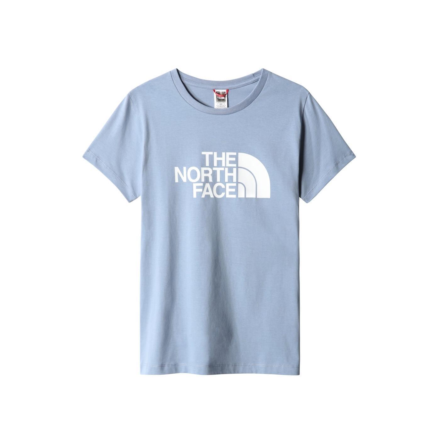 Camiseta Mujer The North Face Azul Orgánica Logo Estampado