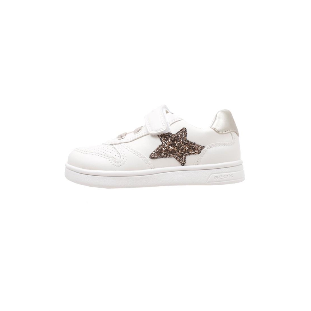 Geox B DJROCK GIRL A Zapatilla Deportiva Velcro bebé niña (hasta talla 30) Blanco