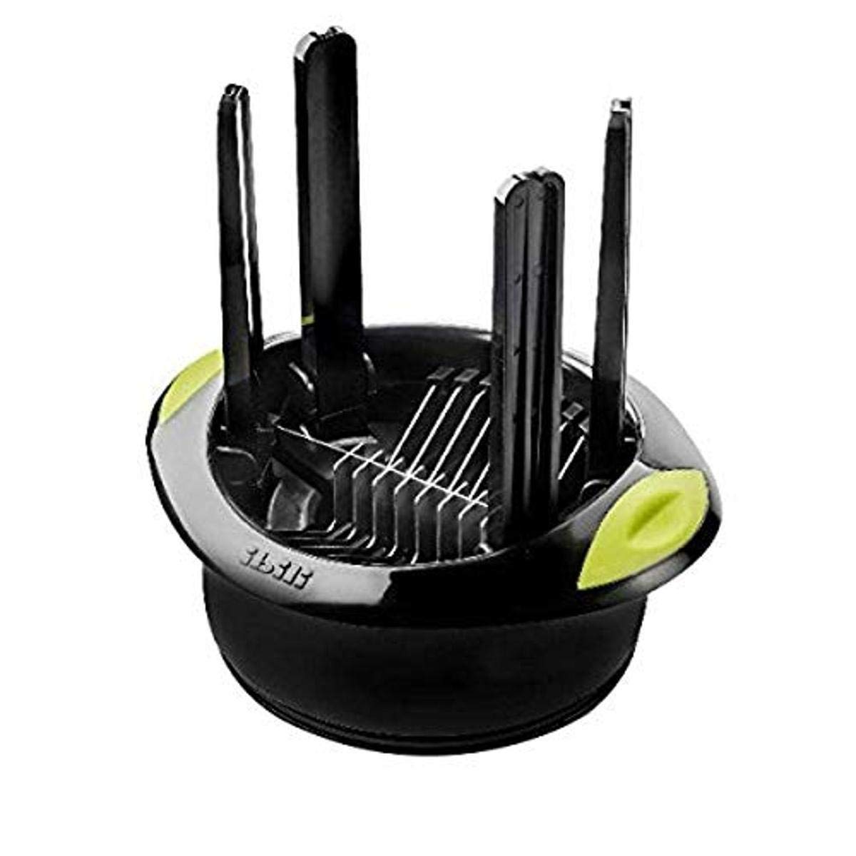 Ibili Cortador DE Limones Media Luna, Stainless Steel, Negro/Verde, 17 x 16 x 13 cm
