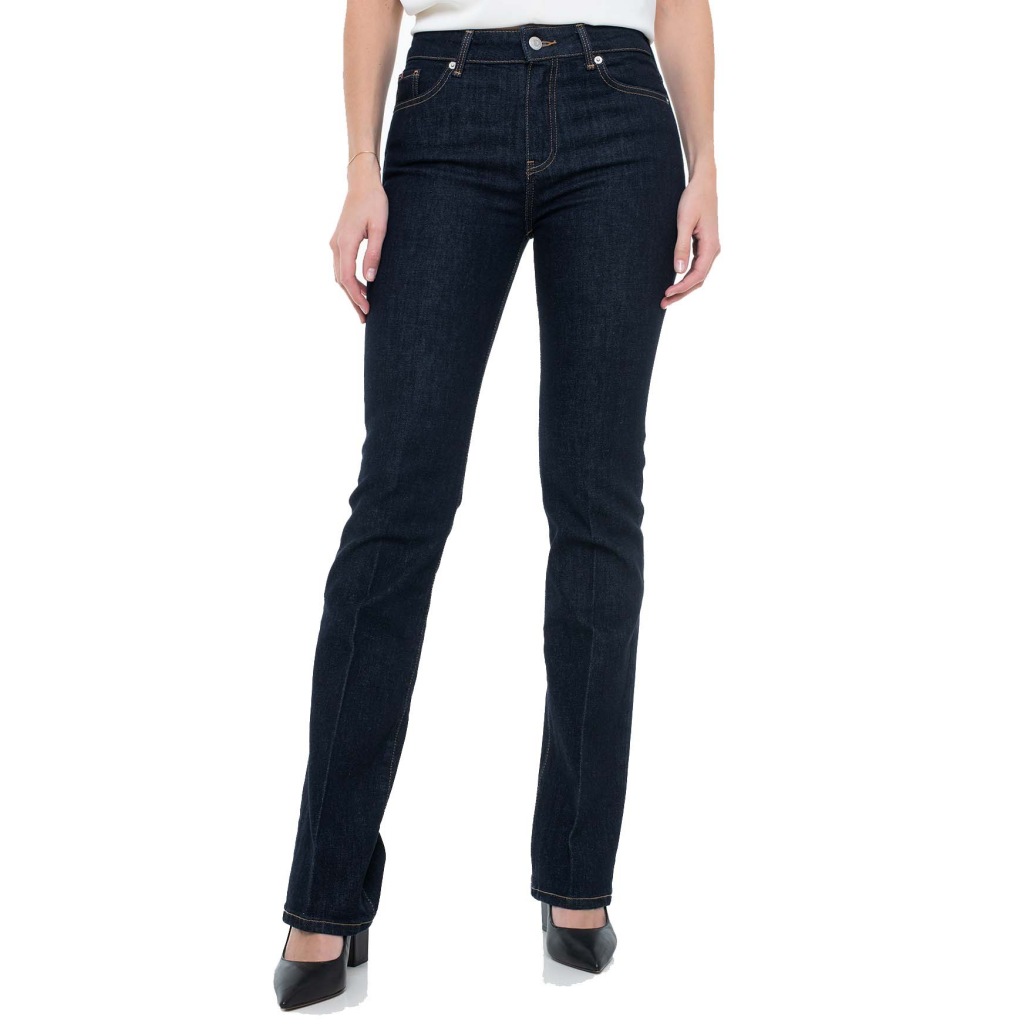 Pantalones Mujer Marca Tommy Hilfiger Modelo Dnm Rinse Bootcut Rw