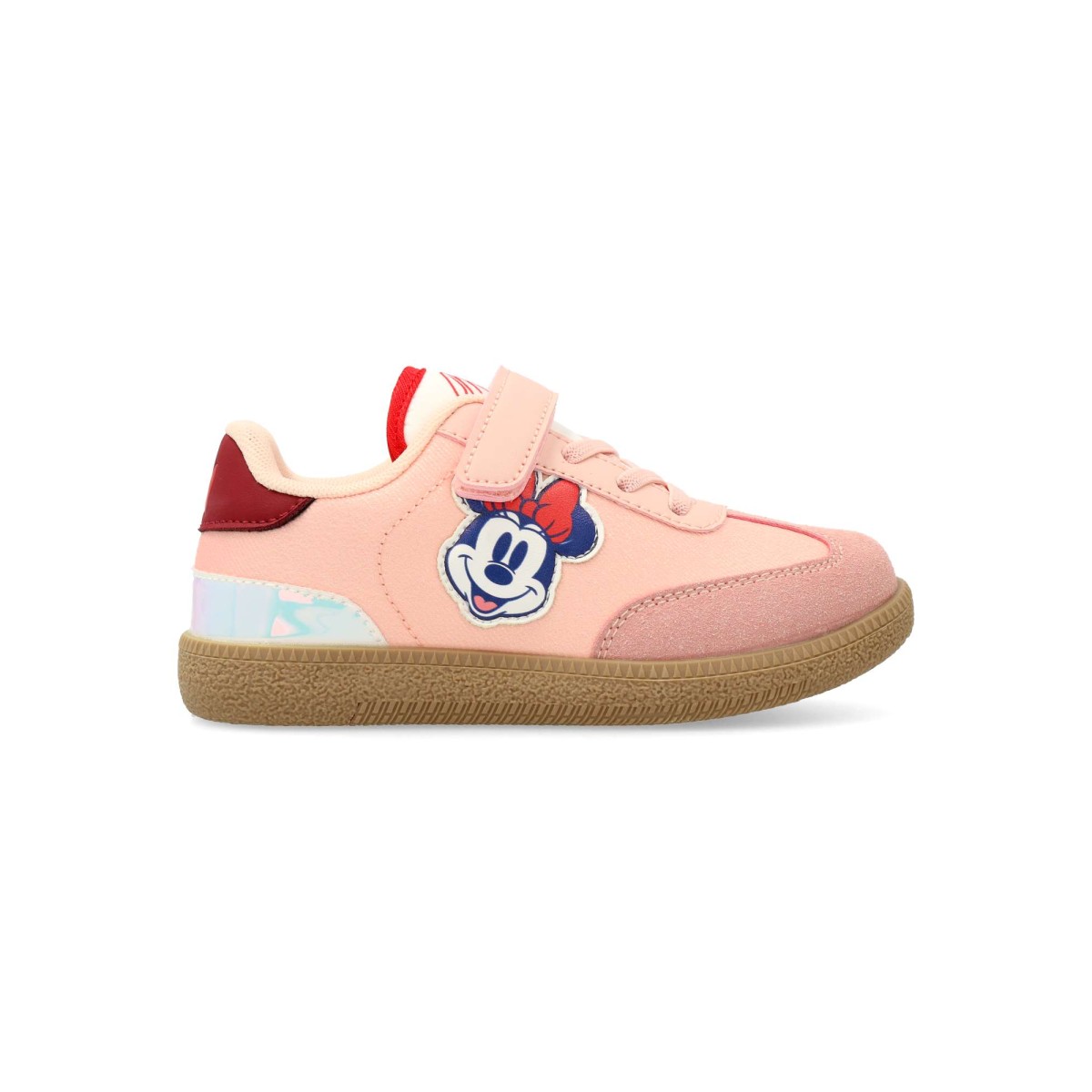 Cerdá - Zapatillas deportivas Bamba para niña, estilo casual con cierre adherente y cordón elástico, en piel sintética y textil, suela de goma, plantilla acolchada y extraíble