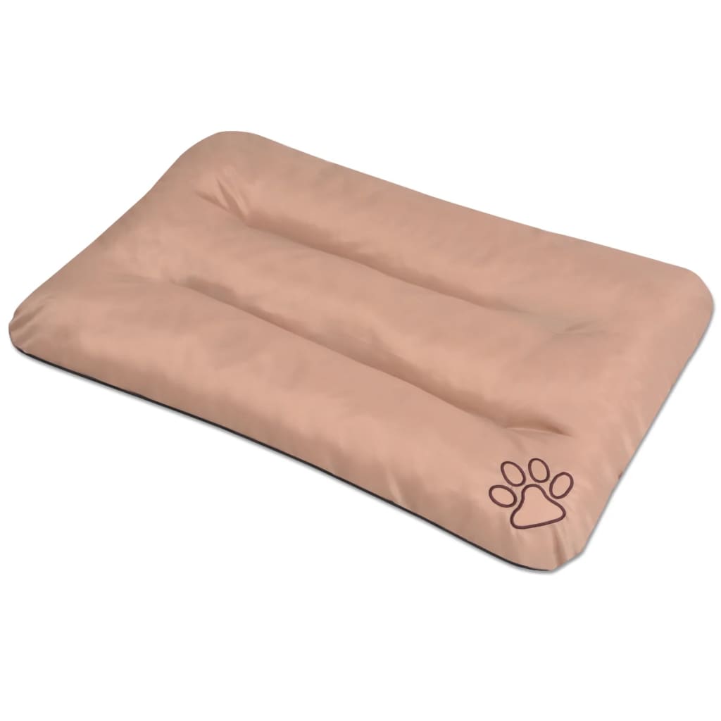 vidaXL Colchón Cama de Perros Lavable Cómoda Tamaño L Mascotas Animales Color Beige,  Gris,  Marrón y mas