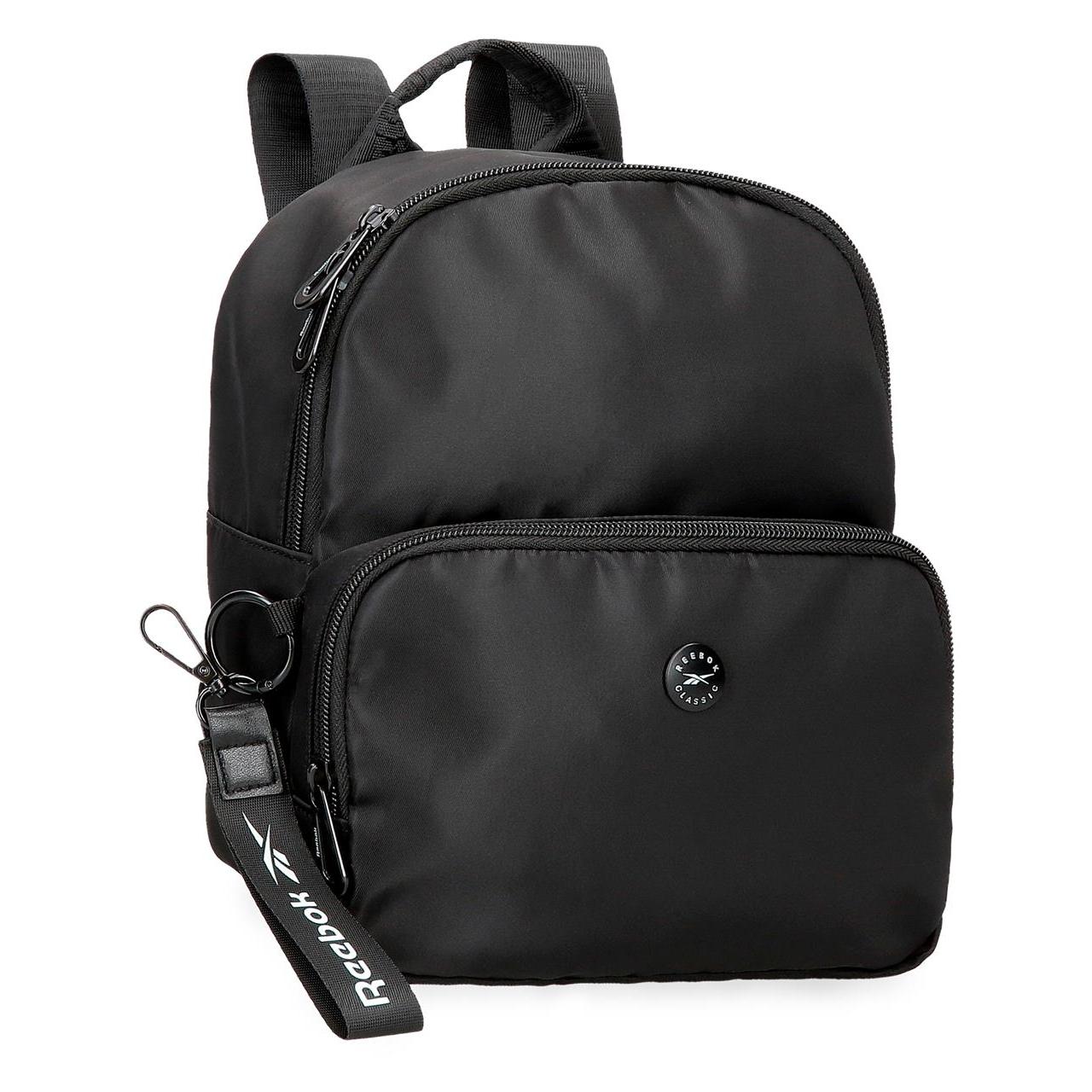 Reebok - Mochila casual Leia de poliéster ligera y resistente para mujer, con bolsillo frontal