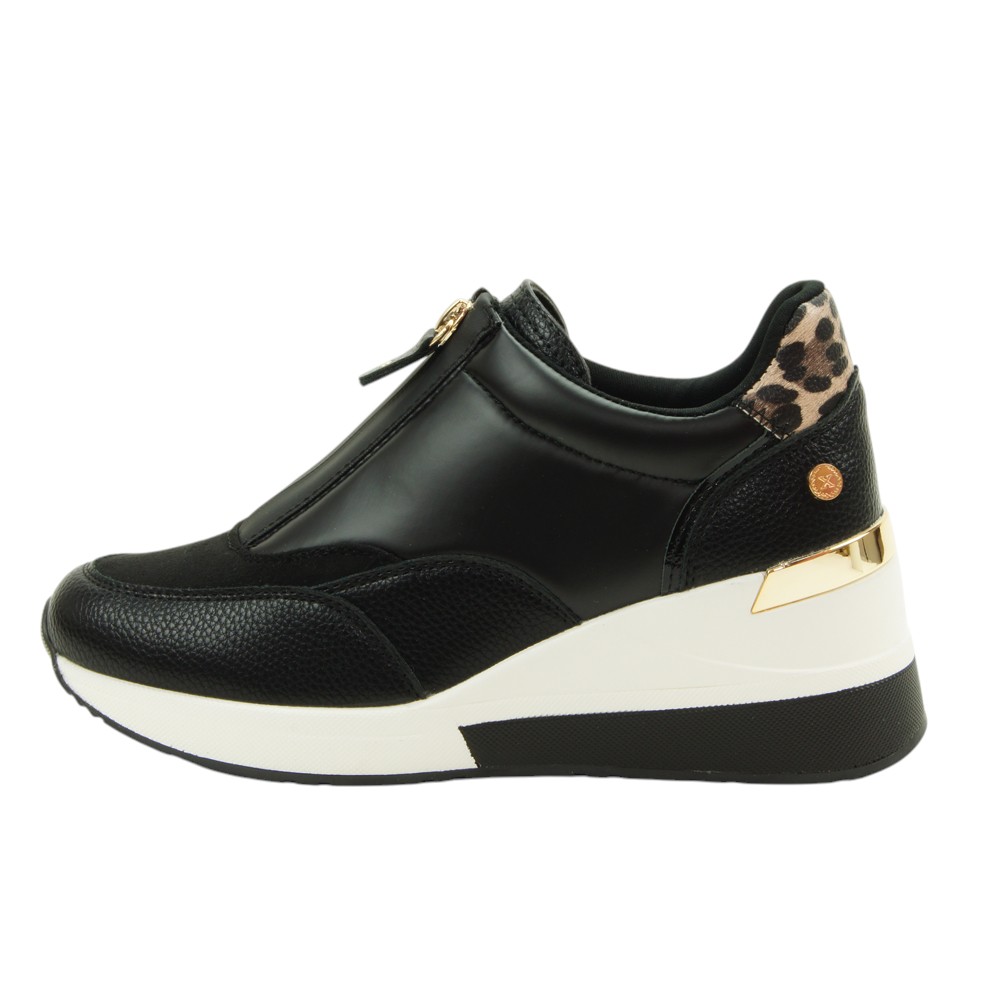 Xti mod. 144655 zapato sport para mujer en sintetico, cremallera