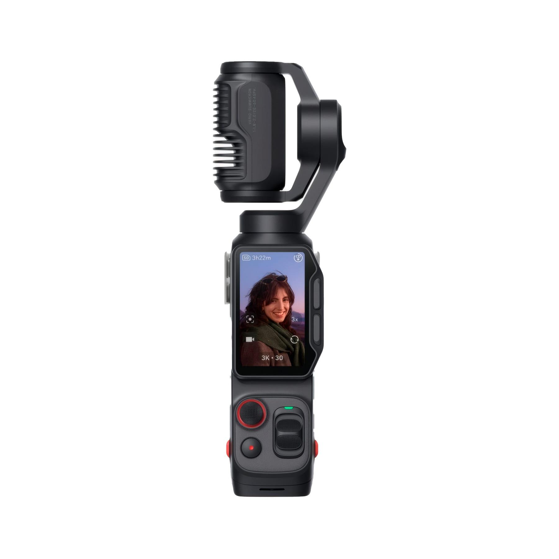 Insta360 - Cámara vlog Luna Ultra Creator Bundle con lentes Leica duales 20 mm y 60 mm, estabilización mecánica de 3 ejes, grabación 8K a 30 fps y pantalla OLED desmontable